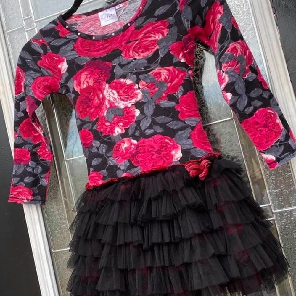 Ooh! La la Couture Girls Tutu Petti Skirt Dress Valentine's Day Pageant Party